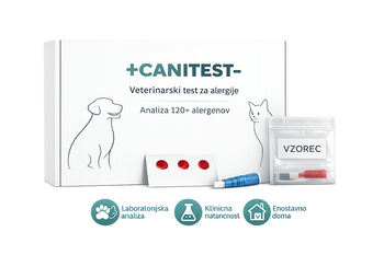 CANITEST - laboratorijski alergijski test - za pse in mačke (120+ prehranskih in okoljskih alergenov)