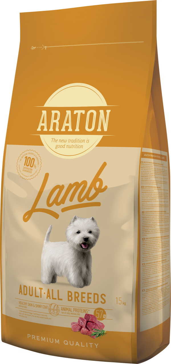 araton adult - za odrasle pse vseh pasem - jagnjetina (varcno pakiranje)