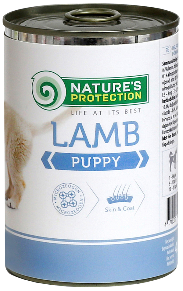 natures protection puppy lamb - mokra hrana za mladice - jagnjetina